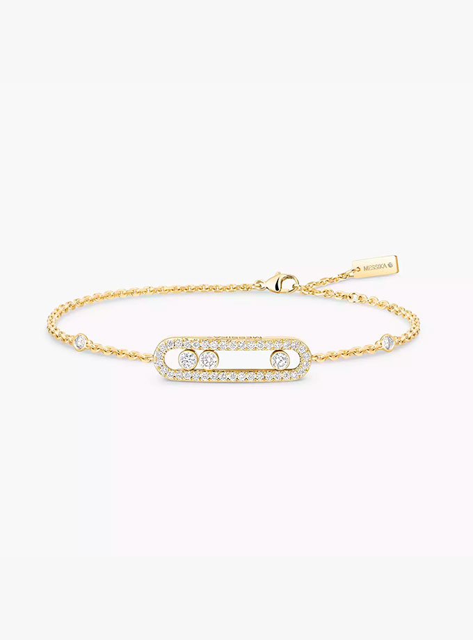 Pulsera Messika Oro amarillo Diamante Baby Move Pavé