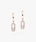Pendientes de aro Messika Messika Rose Gold Diamond