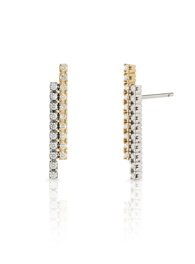 Arracades lineals WESSELTON Col·lecció W Diamonds mini