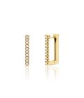 Pendientes Cuadrados con Diamantes
