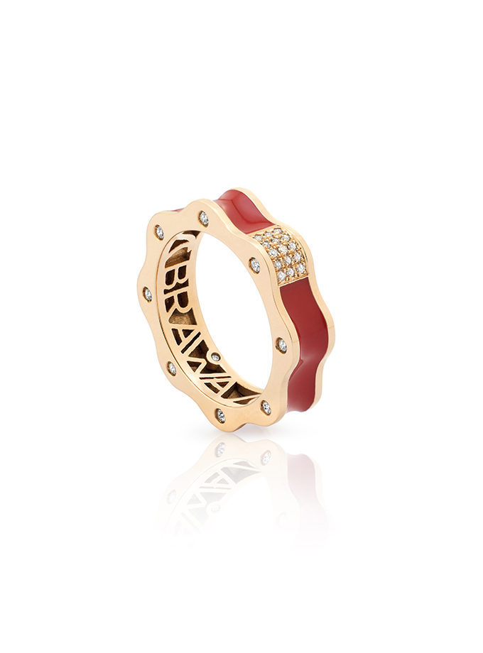 BAGUE WESSELTON - BRAWA - OR ROSE ET DIAMANTS-001