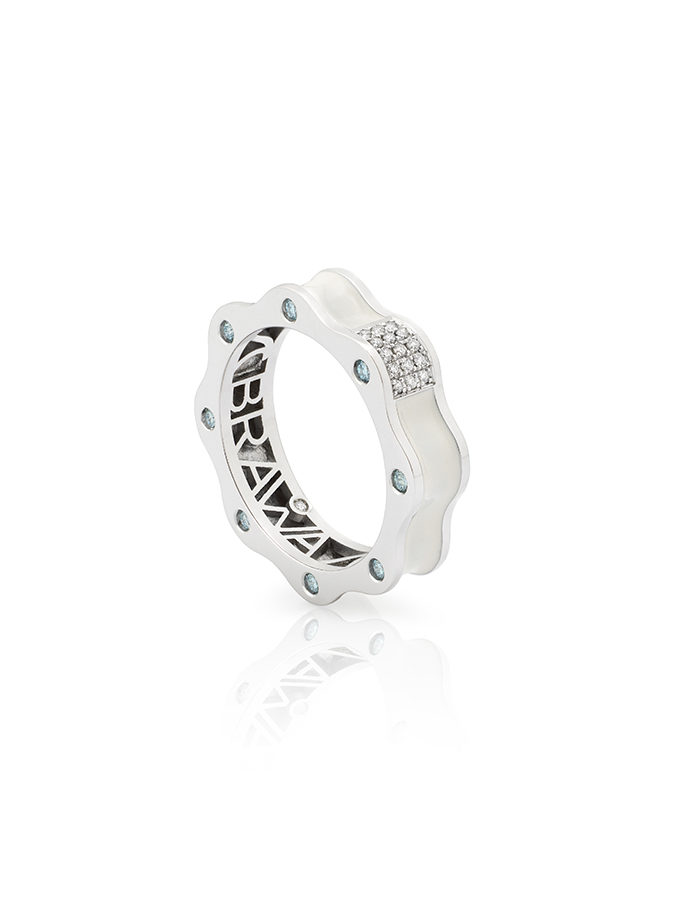 BAGUE WESSELTON - BRAWA - OR BLANC ET DIAMANTS-001