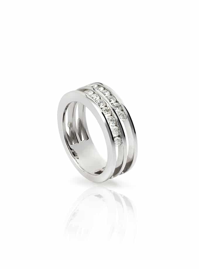 ANELL W-LINES WHITE&WHITE OR BLANC I DIAMANTS-001