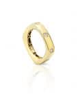 YELLOW GOLD AND DIAMOND TELEVISION RING-001