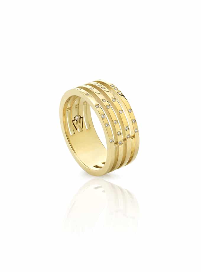 BAGUE ATELIERW AURIA OR JAUNE DIAMANTS