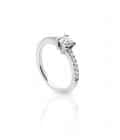 WESSELTON W-SOLITAIRE COLLECTION IN WHITE GOLD AND CUSHION DIAMOND-001