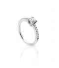 WESSELTON W-SOLITAIRE COLLECTION IN WHITE GOLD AND CUSHION DIAMOND-001