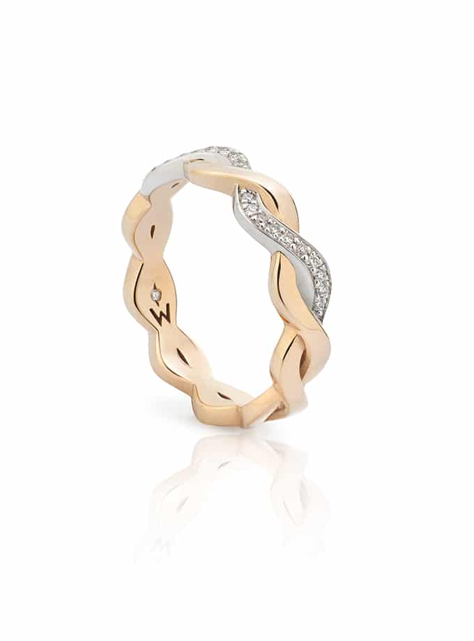 HALF ETERNITY BAND W-ETERNAL ROSE GOLD AND DIAMONDS-001