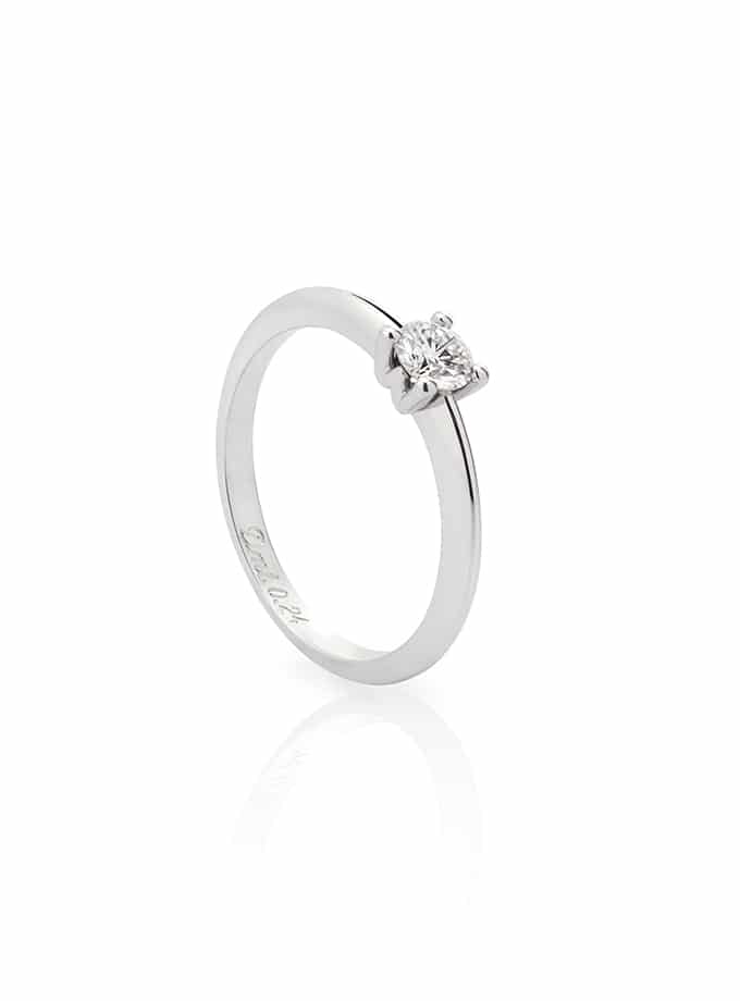 WESSELTON W-SOLITAIRE COLLECTION IN WHITE GOLD AND DIAMOND-001