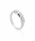 WESSELTON HALF BAND RING W-4YOU WHITE GOLD AND DIAMOND COLLECTION-001