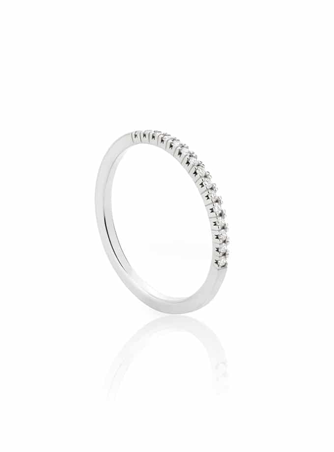 BAGUE ATELIER DE WESSELTON ESSENCE COLLECTION OR BLANC ET DIAMANTS-001