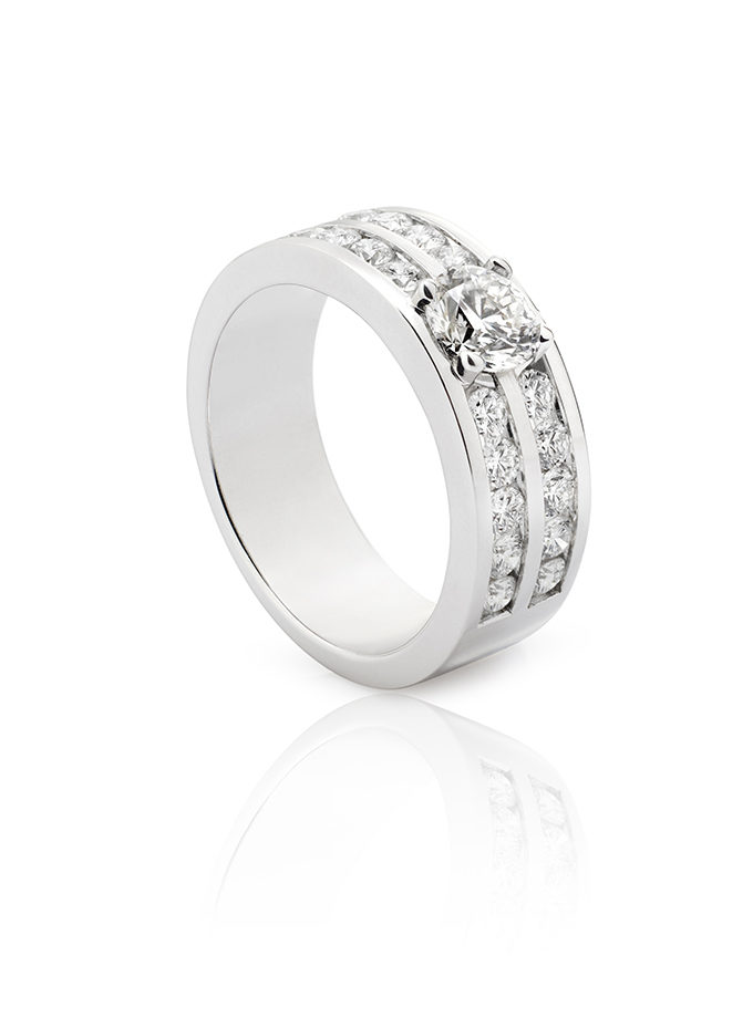 ANELL DOUBLE W-LINES OR BLANC I DIAMANTS-001