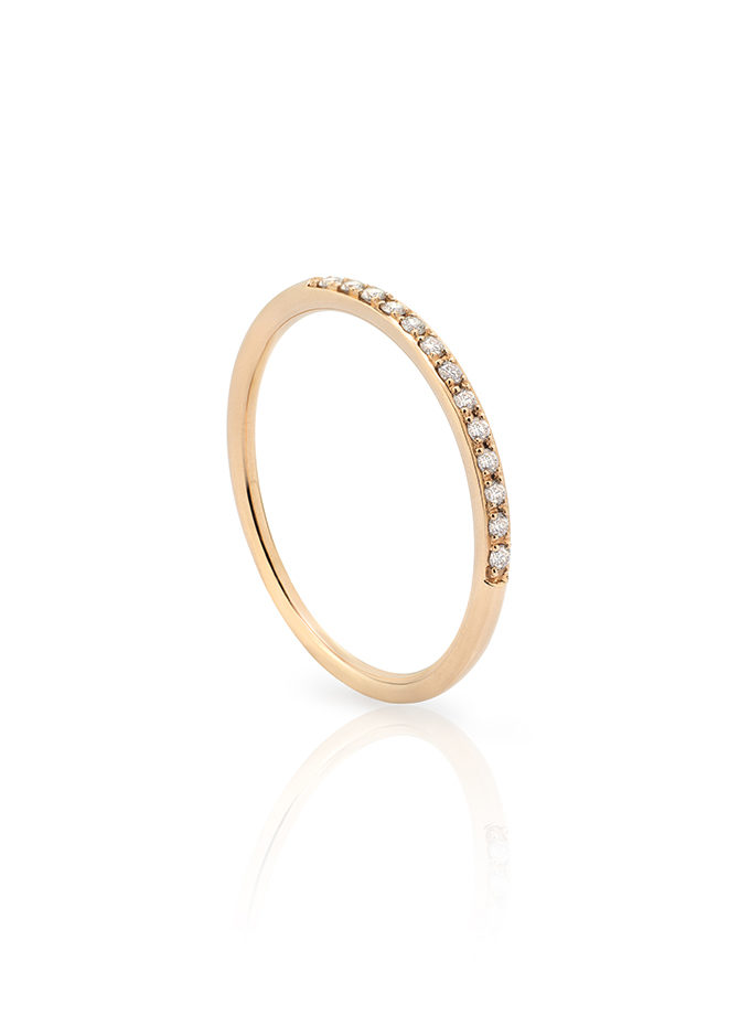 RING - WESSELTON SELECTION ROSE GOLD DIAMONDS