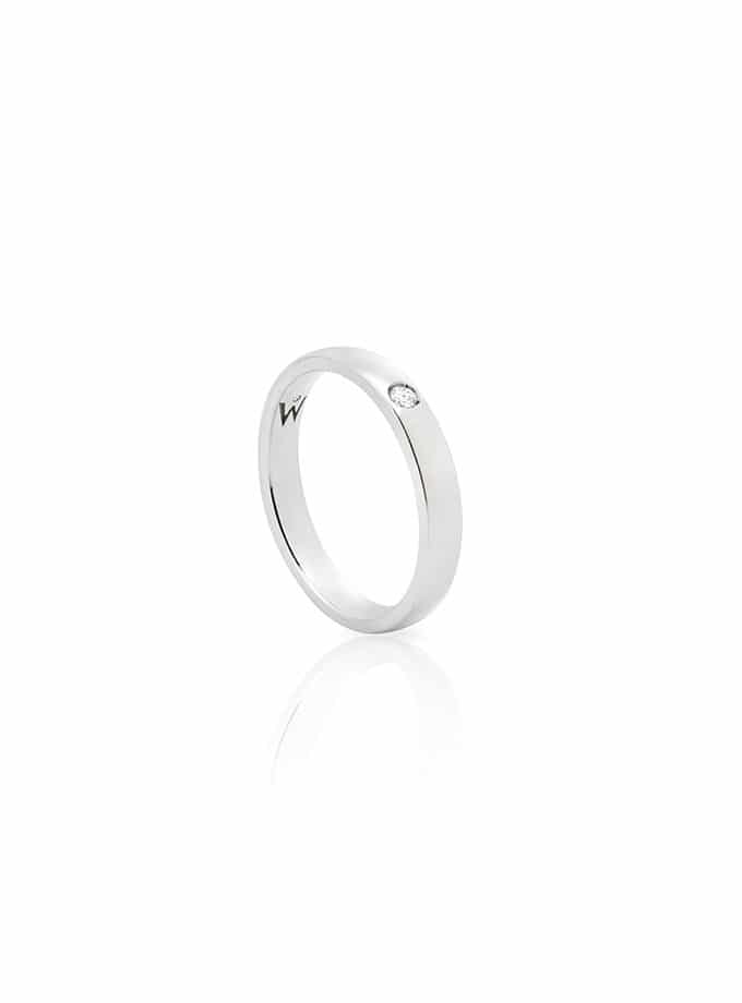 W-WEDDING RING WHITE GOLD AND DIAMOND-001