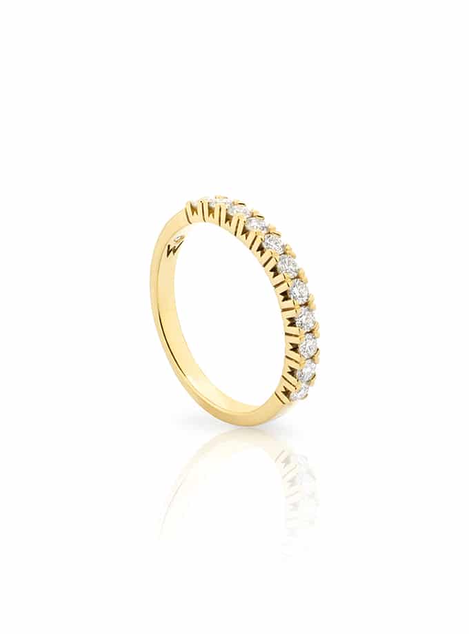 BAGUE ATELIER DE WESSELTON ESSENCE COLLECTION EN OR JAUNE AVEC DIAMANT-001