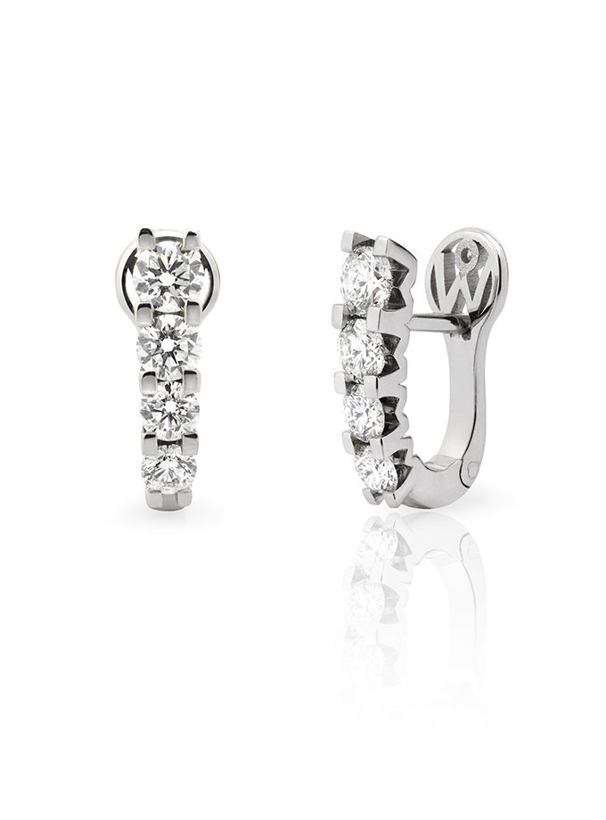 EARRINGS ATELIERW WHITE GOLD DIAMOND