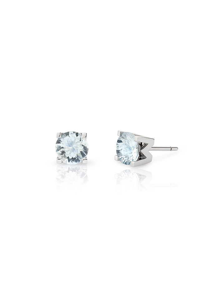 ATELIER DE WESSELTON ESSENCE COLLECTION WHITE GOLD AND AQUAMARINES EARRINGS-001