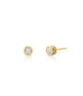 BOUCLES D'OREILLES ATELIER DE WESSELTON ESSENCE COLLECTION OR JAUNE ET DIAMANTS-001