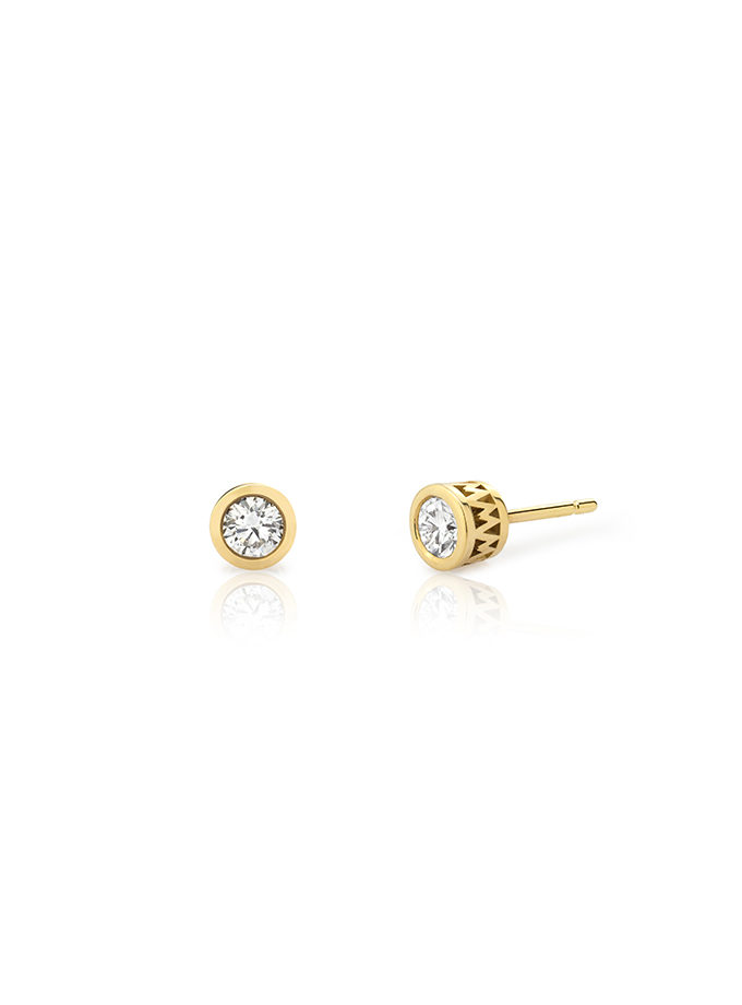 ATELIER DE WESSELTON ESSENCE COLLECTION EARRINGS YELLOW GOLD AND DIAMONDS-001