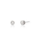 PENDIENTES - ATELIERW ESENCIA ORO BLANCO DIAMANTES