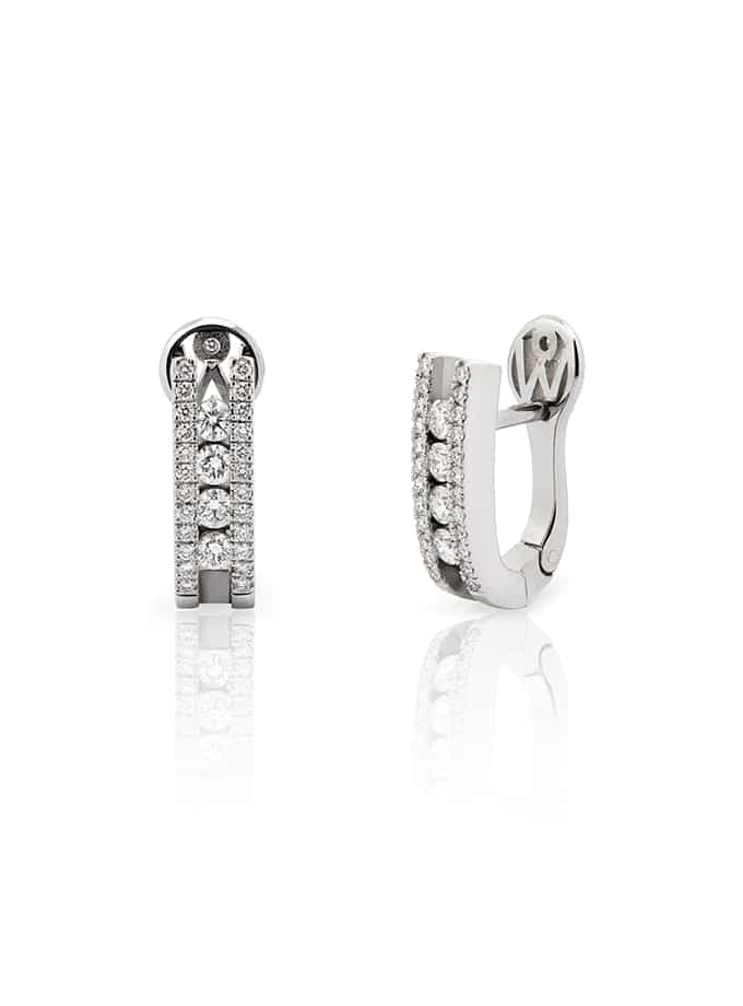ATELIER DE WESSELTON EARRINGS ÀURIA COLLECTION IN WHITE GOLD AND DIAMOND-001