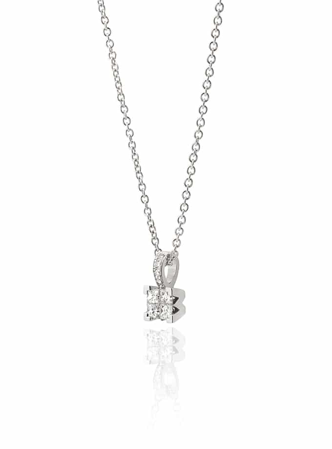 PENDENTIF ATELIER DE WESSELTON ESSENCE COLLECTION EN OR BLANC ET DIAMANT-001