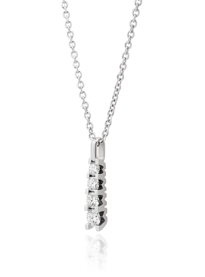 PENDENTIF ATELIER DE WESSELTON ESSENCE COLLECTION EN OR BLANC ET DIAMANT-001