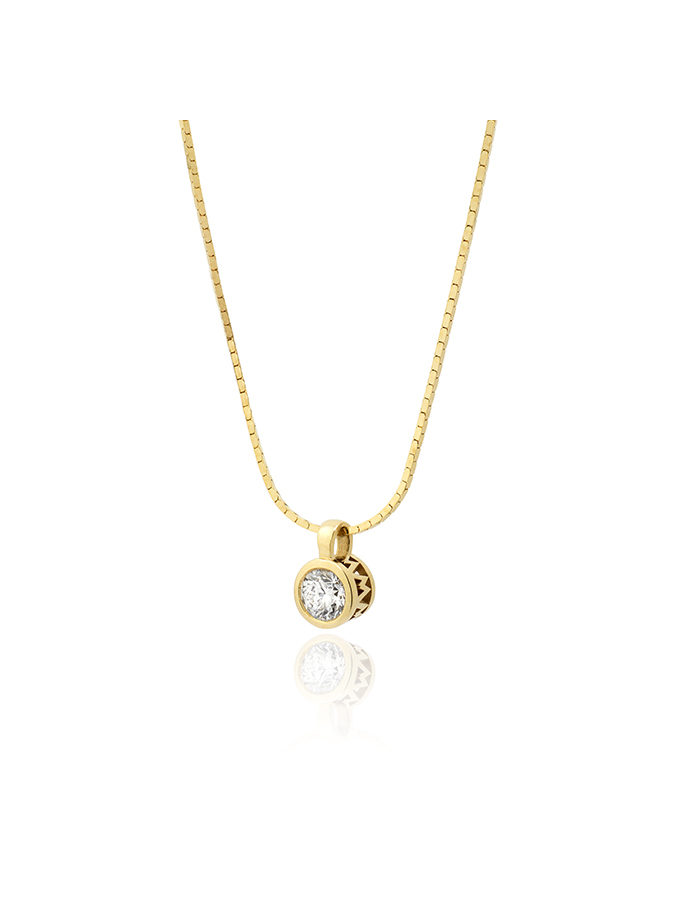 PENDENTIF ATELIER DE WESSELTON ESSENCE COLLECTION EN OR JAUNE ET DIAMANT-001