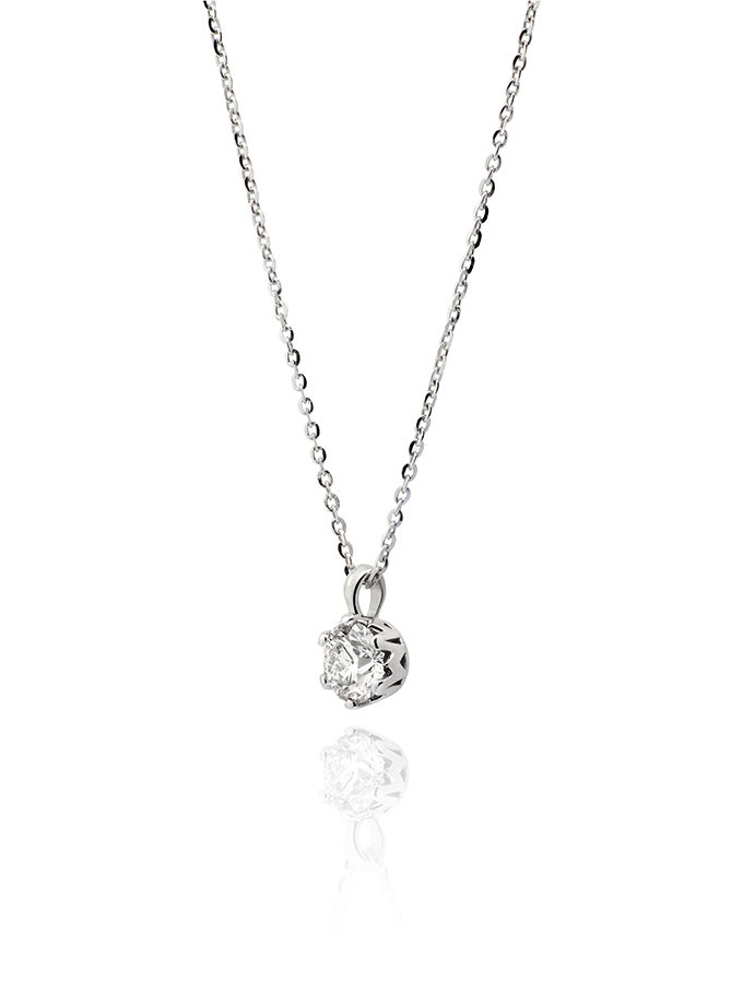 PENDENTIF ATELIER DE WESSELTON ESSENCE COLLECTION EN OR BLANC ET DIAMANT-001