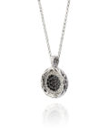 PENDENTIF ATELIER DE WESSELTON GEA COLLECTION OR BLANC ET DIAMANTS-001