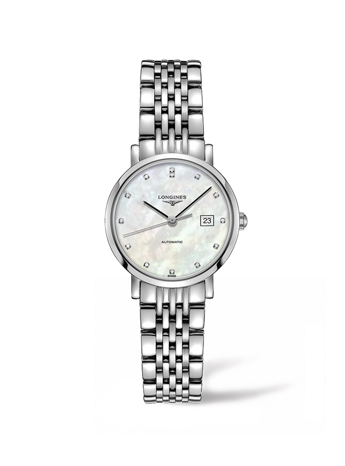 THE ELEGANT LONGINES MOTHER OF PEARL AND DIAMONDS Wesselton