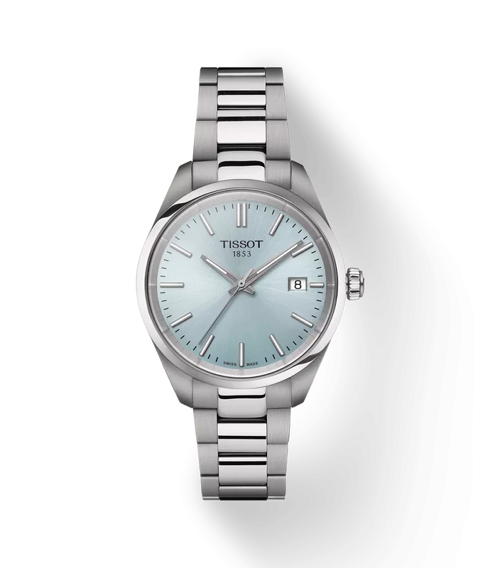 Reloj Tissot PR 100 34mm esfera azul hielo