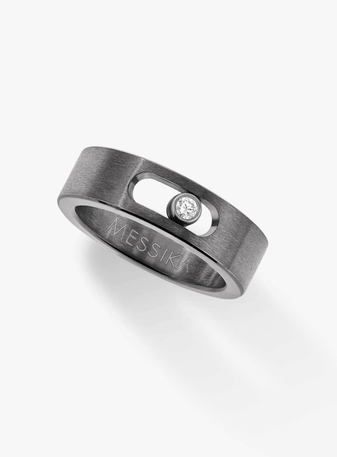 Bague Diamant Titane Graphite