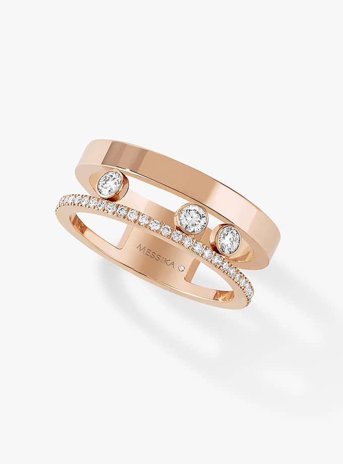 MESSIKA RING - MOVE ROMANE - ROSE GOLD AND DIAMONDS-001