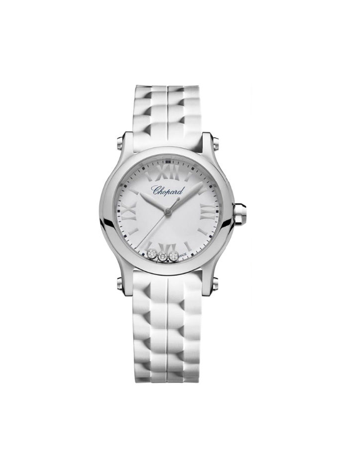 MONTRE CHOPARD - HAPPY SPORT - 30 MM, QUARTZ, ACIER INOXYDABLE, DIAMANTS