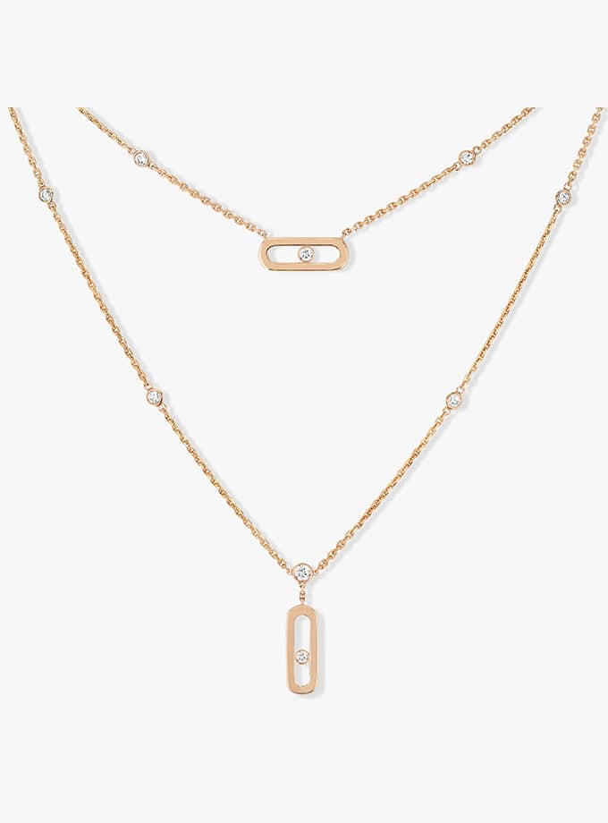 MESSIKA NECKLACE - MOVE ONE - ROSE GOLD-001