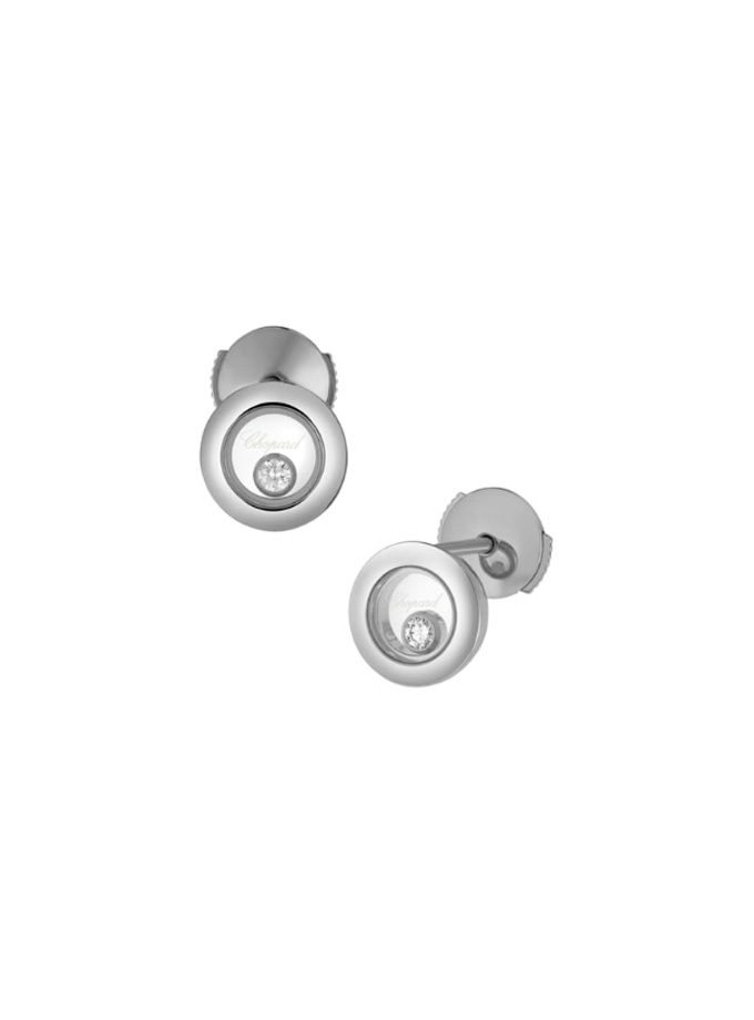 CHOPARD EARRINGS - HAPPY DIAMONDS ICONS - WHITE GOLD, DIAMONDS-001