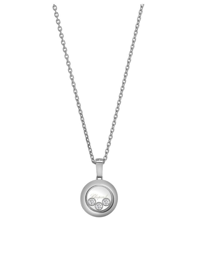 CHOPARD PENDANT - HAPPY DIAMONDS ICONS - WHITE GOLD, DIAMONDS-001