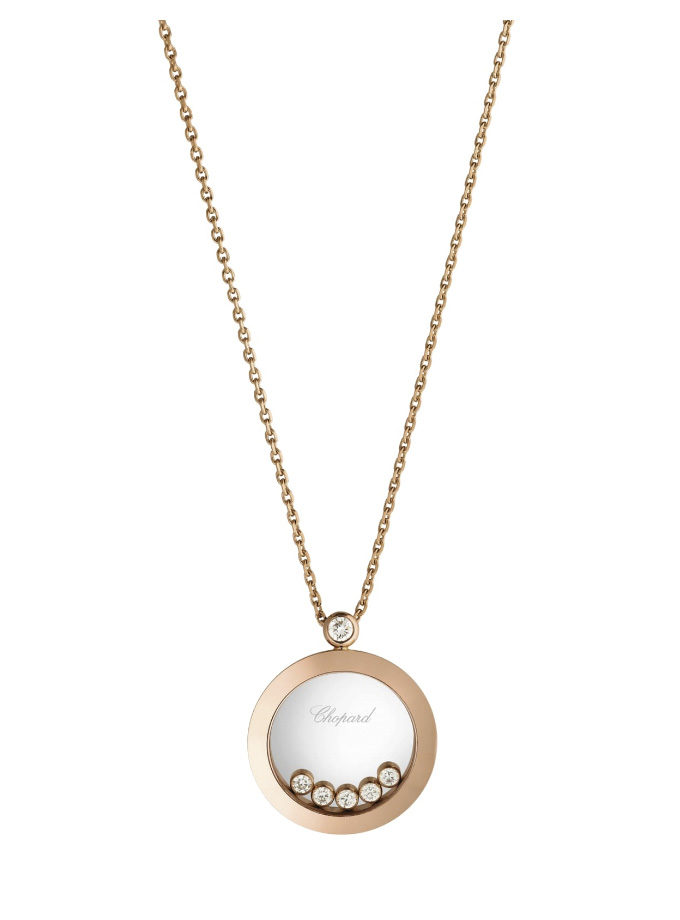 CHOPARD PENDANT - HAPPY DIAMONDS ICONS - ROSE GOLD, DIAMONDS-001