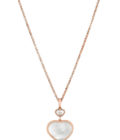COLLIER CHOPARD - HAPPY HEARTS - OR ROSE, DIAMANT, NACRE
