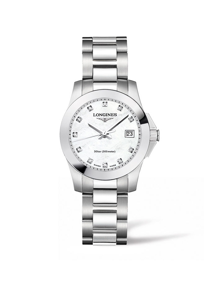 LONGINES CONQUEST - 29.5MM (Mother of pearl and diamonds)-001