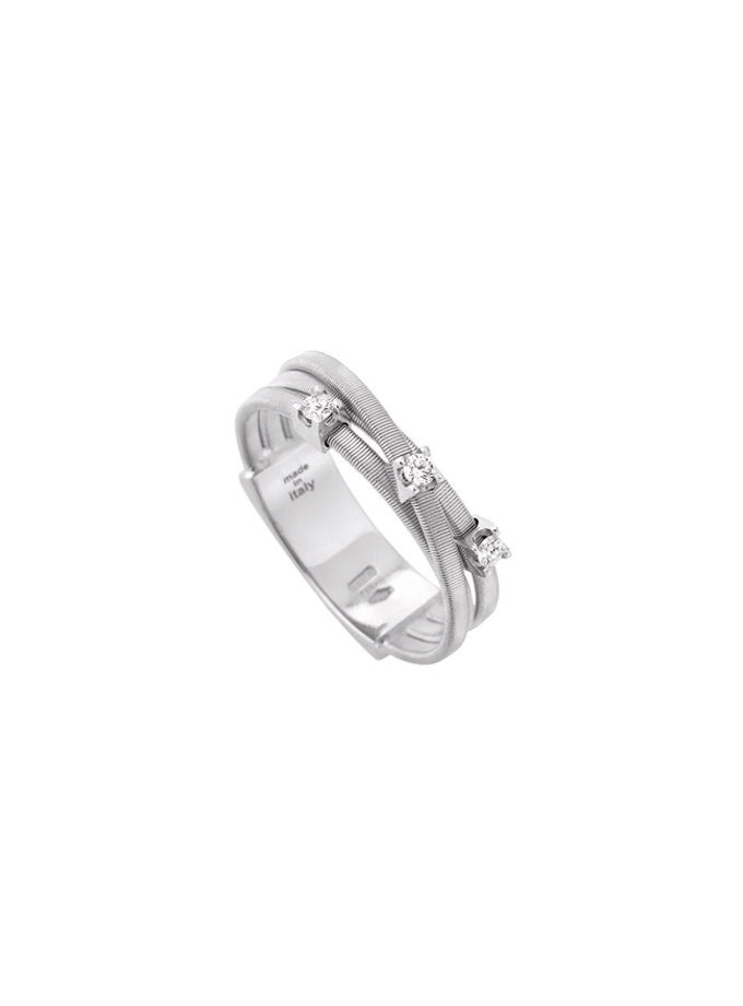 Anillo de Oro Blanco y Diamantes GOA de Marco Bicego