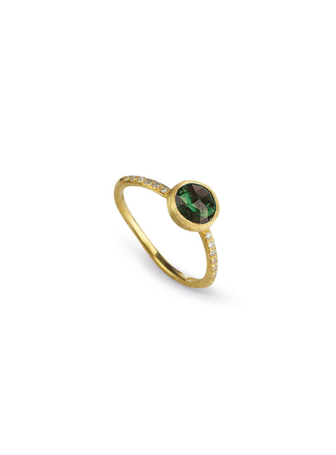 BAGUE MARCO BICEGO - JAIPUR - TOURMALINE VERTE ET DIAMANTS