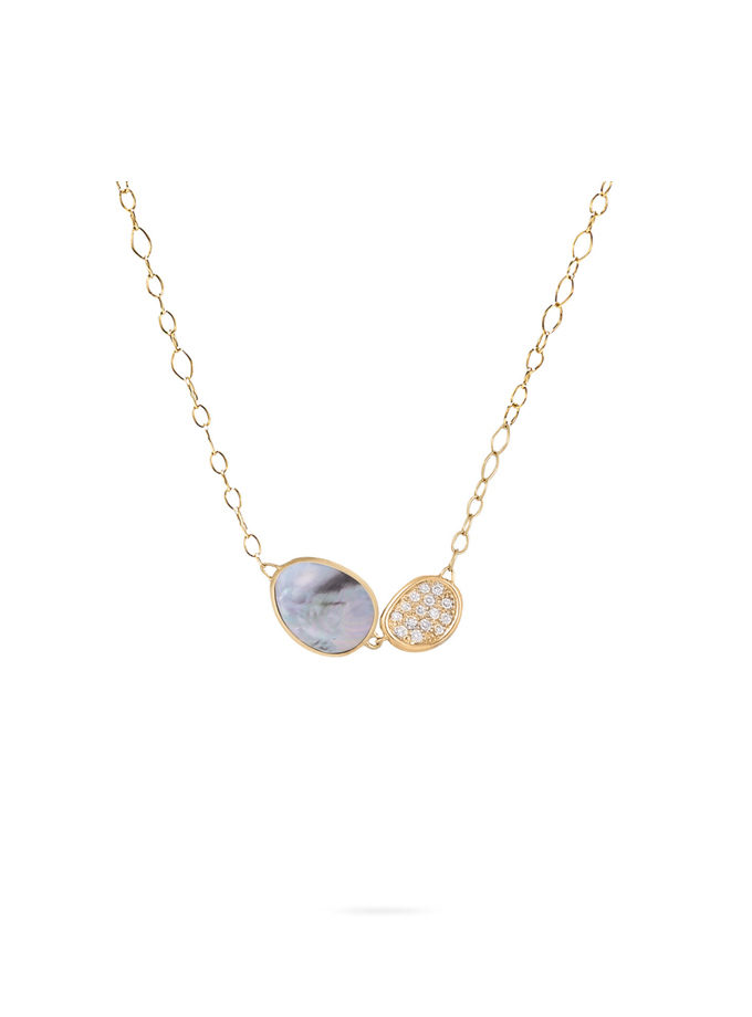 MARCO BICEGO NECKLACE - LUNARIA DIAMONDS AND BLACK MOTHER-OF-PEARL-001