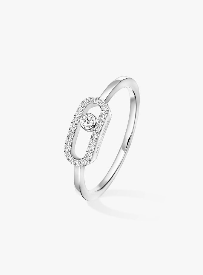 Bague Messika Move Uno en or blanc