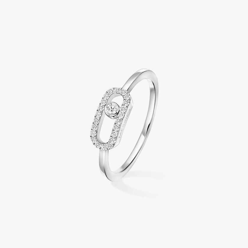 Bague Messika Move Uno en or blanc