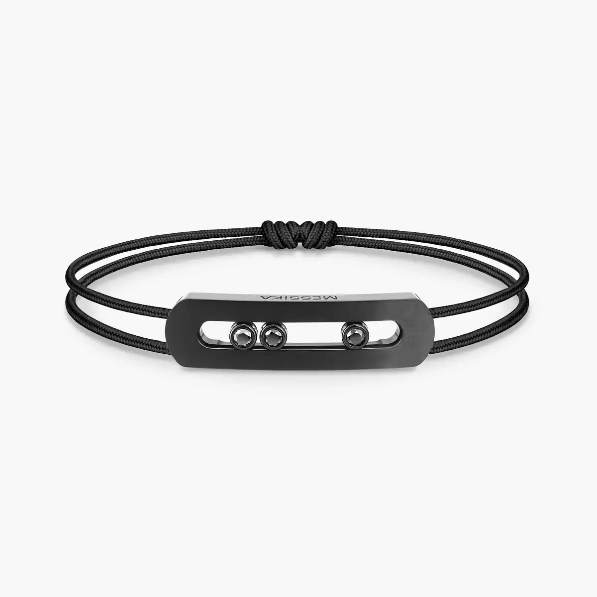 Pulsera Messika cordón Move Titanium Negro