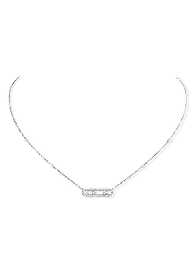 COLLIER MESSIKA - BABY MOVE PAVÉ - OR BLANC