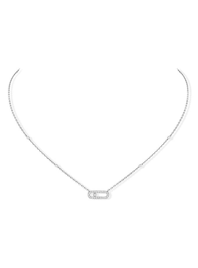 MESSIKA NECKLACE - MOVE ONE - WHITE GOLD DIAMONDS-001