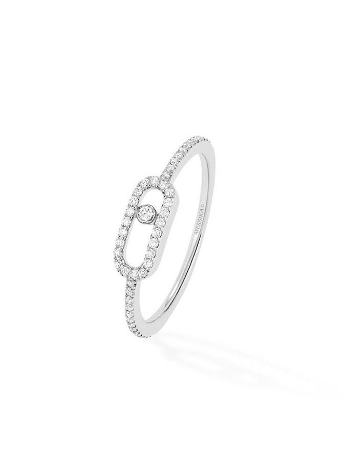BAGUE MESSIKA - MOVE ONE PAVÉ - OR BLANC